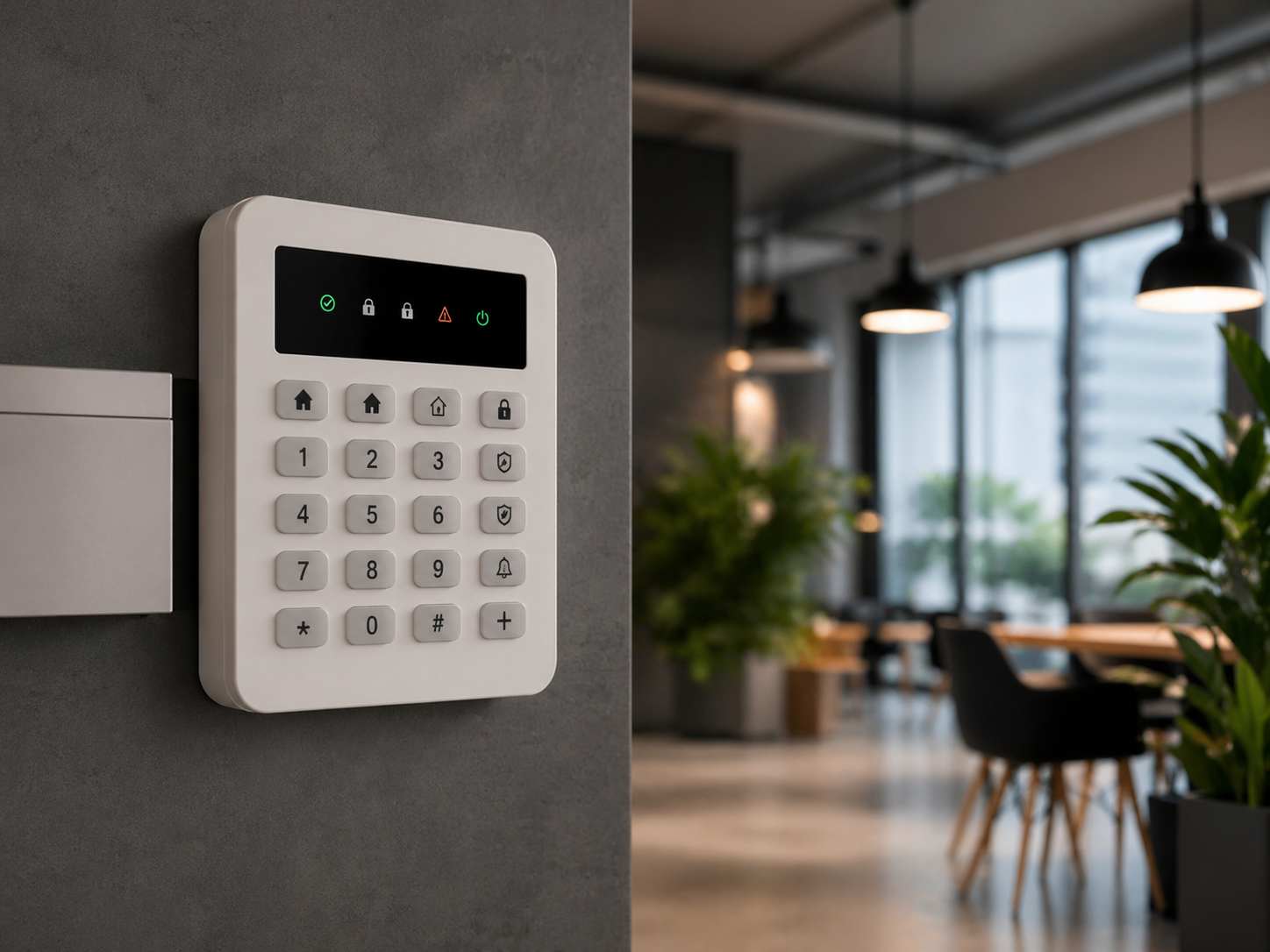 Commercial alarm panel